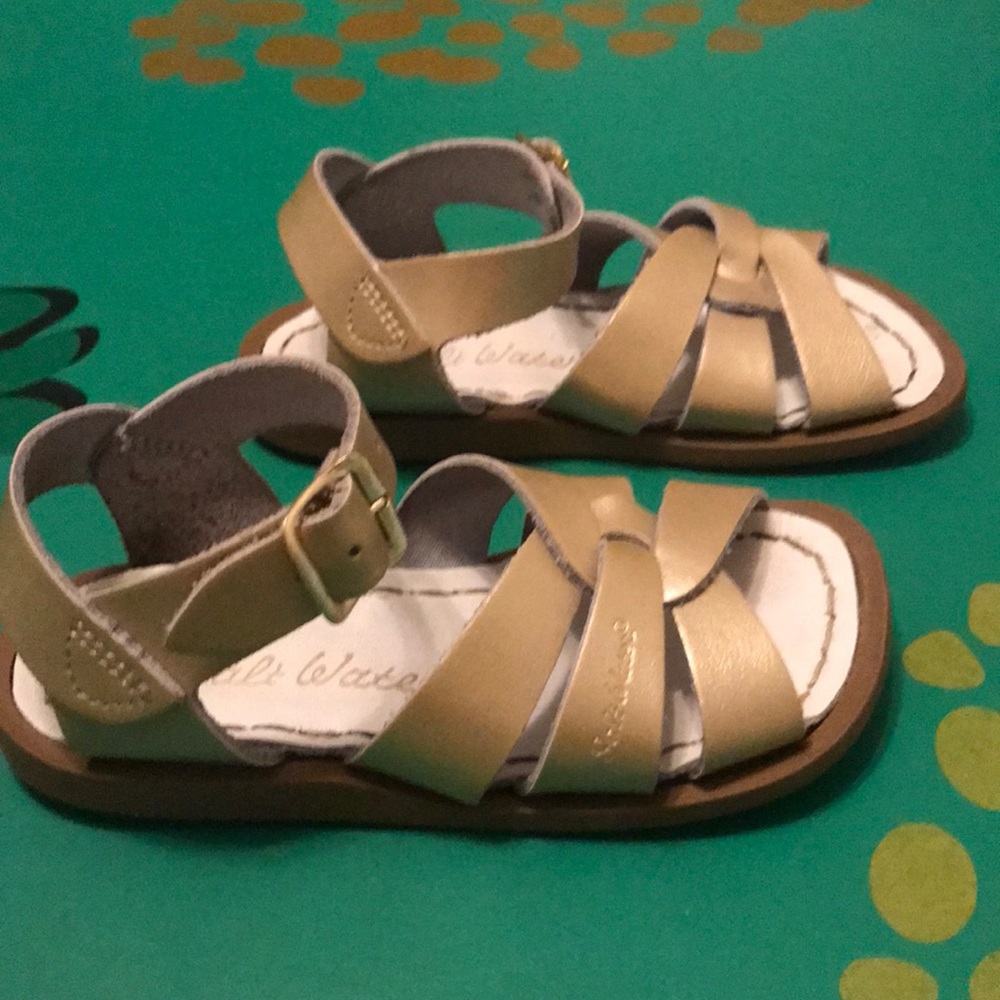 Gold Saltwater sandals